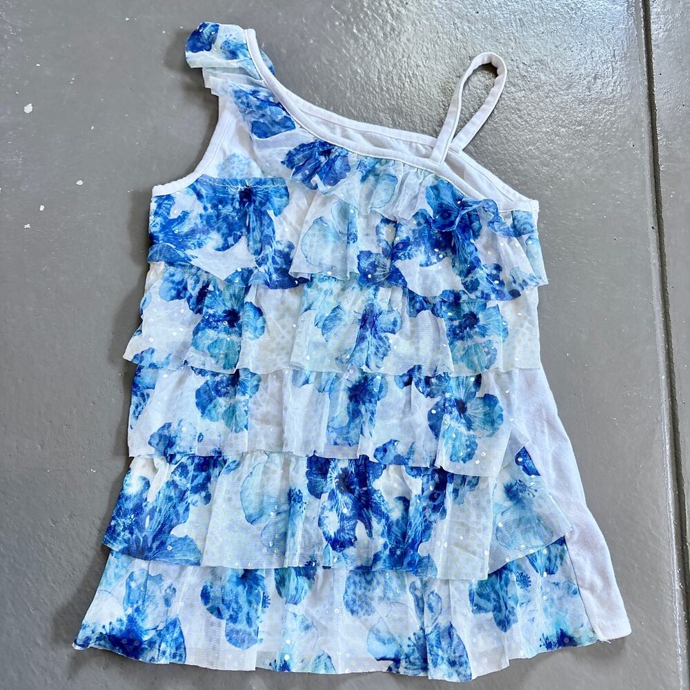 Y2K Justice Floral Ruffle Tank Girls 14
